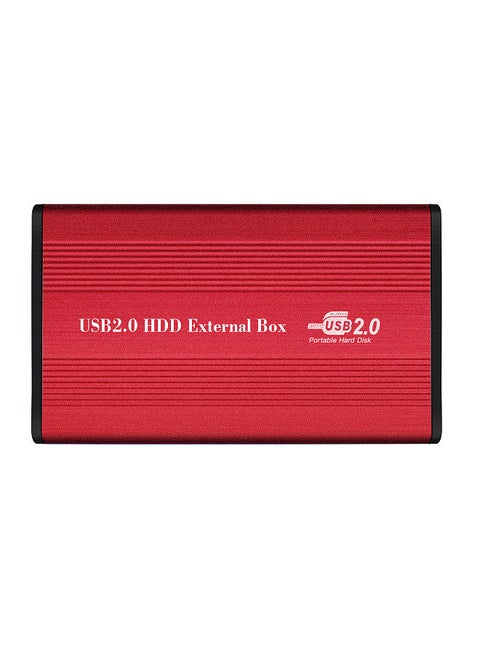 USB2.0 to IDE Hard Disk Case 2.5'' IDE HDD Enclosure Portable Hard Disk Box Aluminum Alloy HDD Enclosure Red