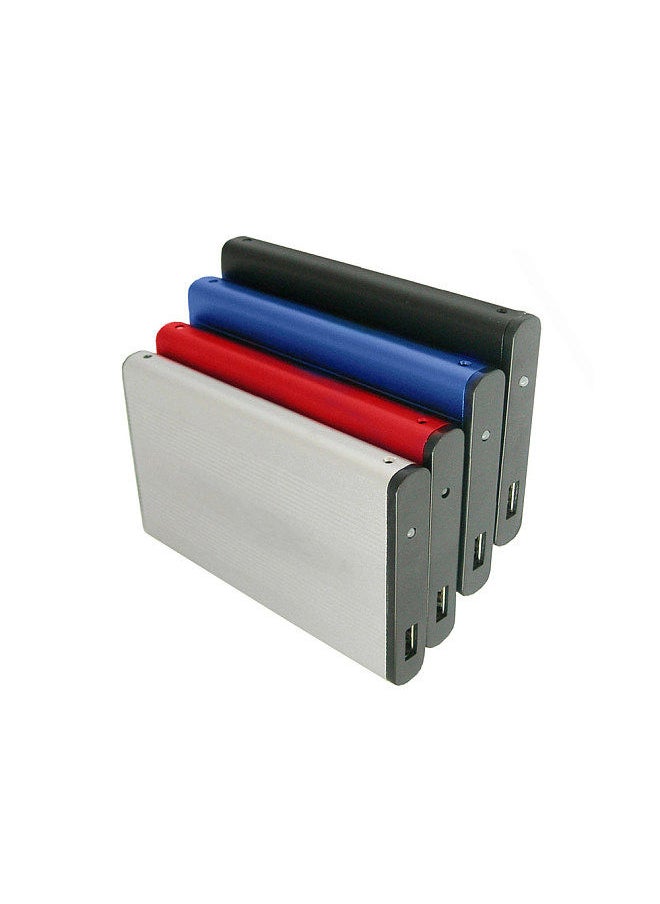 Generic - USB2.0 to IDE Hard Disk Case 2.5'' IDE HDD Enclosure Portable Hard Disk Box Aluminum Alloy HDD Enclosure Red - Image 1
