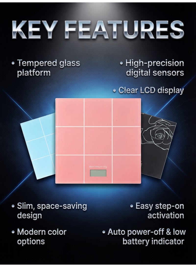 Focus Digital Bathroom Scale – High Precision & Sleek Design for Accurate Weight Tracking"  Bullet Points: - Image 3