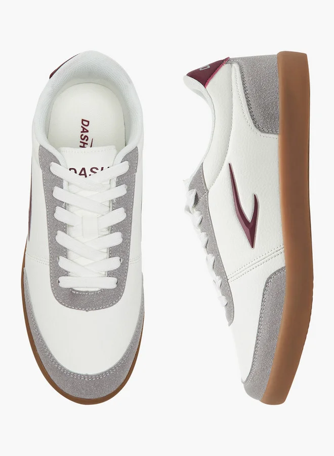 Dash Women's Logo Detail Sneakers with Lace-Up Closure