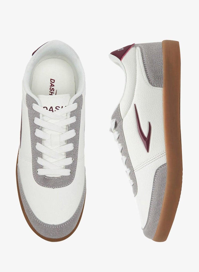 Dash Women's Logo Detail Sneakers with Lace-Up Closure - Image 3