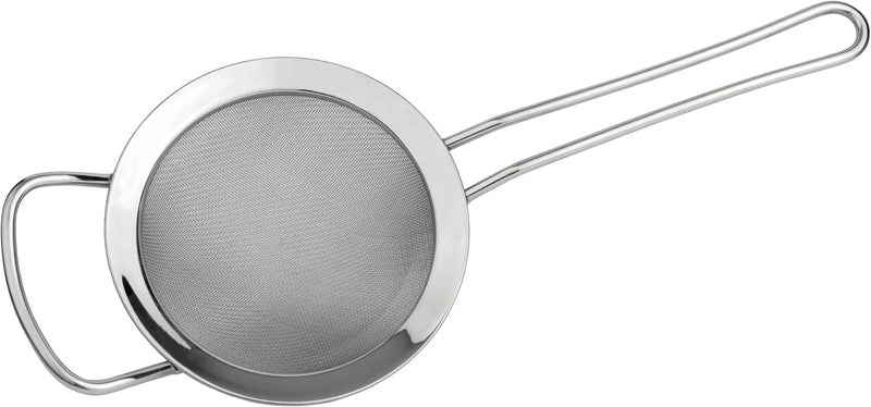 GRUNWERG ST-3005 Fine Mesh Strainer with Polished Rim And Handle, Silver, 5-Inch, 12cm Diameter - Image 2