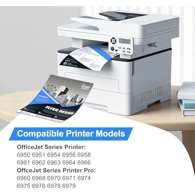 COMPATIBLE 902 902XL INK CARTRIDGES FOR HP PRINTERS REPLACEMENT FOR HP 902XL INK CARTRIDGES COMBO PACK HP902XL WORKS FOR OFFICEJET 6958 6962 6950 PRO 6978 6968 6975 PRINTER 4-PACK - Image 3