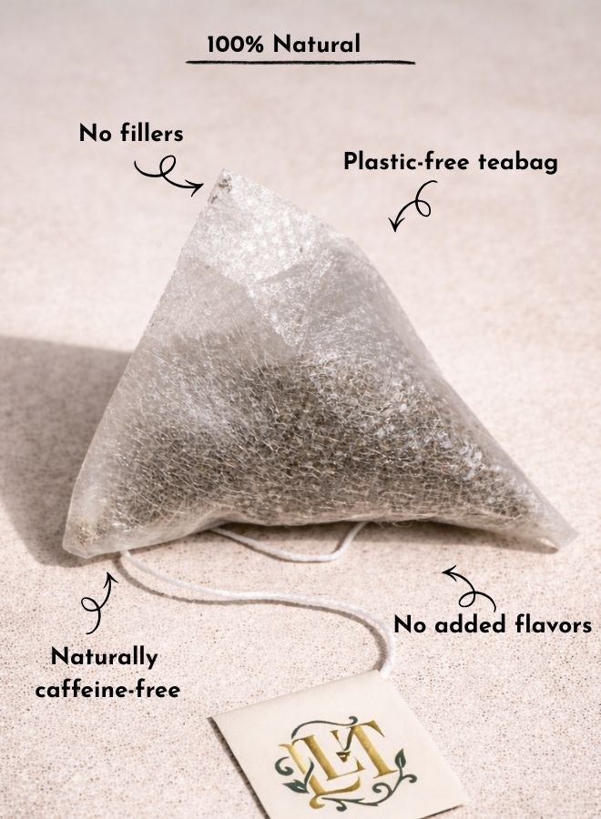 LEAFY LITTLE THINGS Mint Glow Herbal Tea Bags | 100% Spearmint Leaves | Digestive & Hormone Balance Tea | Caffeine-Free | 25 Tea Bags - Image 5