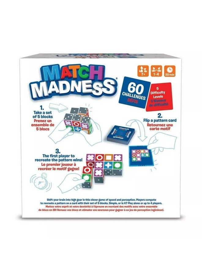 FoxMind - Games: Match Madness A Pattern Matching Puzzle Game Think Fast To Make The Match Develop Rapid Problem Solving Abilities Fine Motor Skills Play With Up To 4 Players For Ages 7 And Up - Image 1