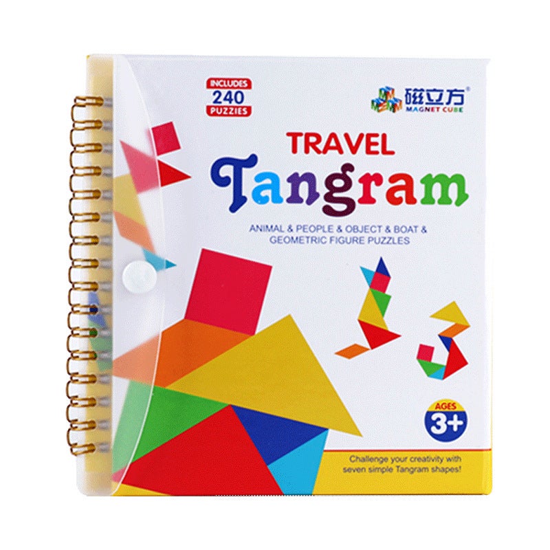 Tangram Magnetic Teaching Aids 6-Year-Old First Grade Second Volume Special Magnetic Digital Puzzle Educational Kidsren'S Toy Factory - Image 1