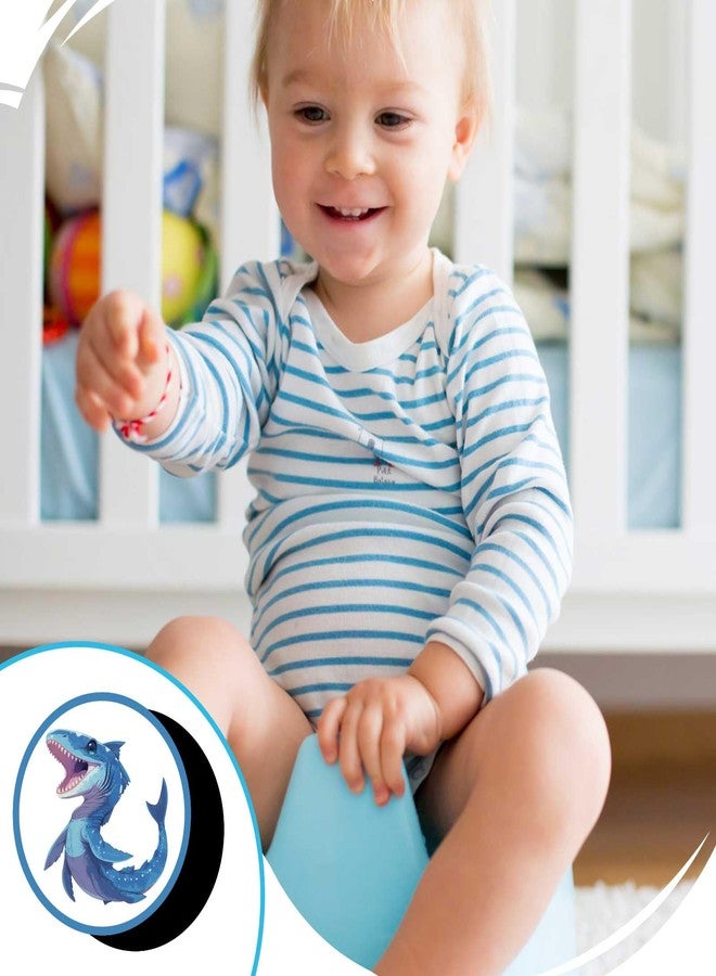 Gosknor Magic Sticker Potty Seat - 24 Pcs, Dinosaur Pee Stickers, Color Changing Training Targets - Image 5