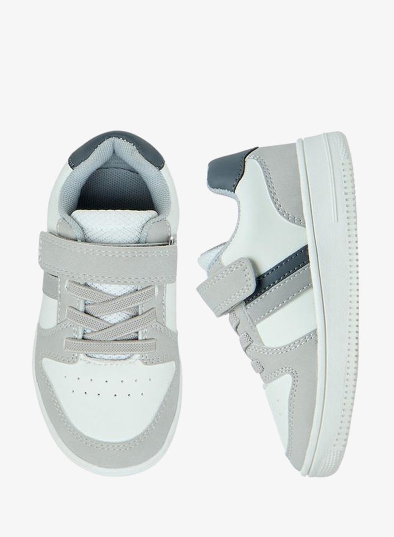 Barefeet Colourblock Sneakers with Hook and Loop Closure - Image 3