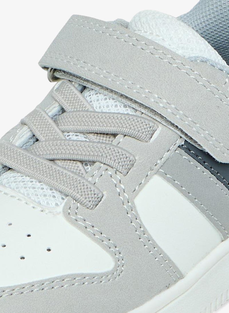 Barefeet Colourblock Sneakers with Hook and Loop Closure - Image 4