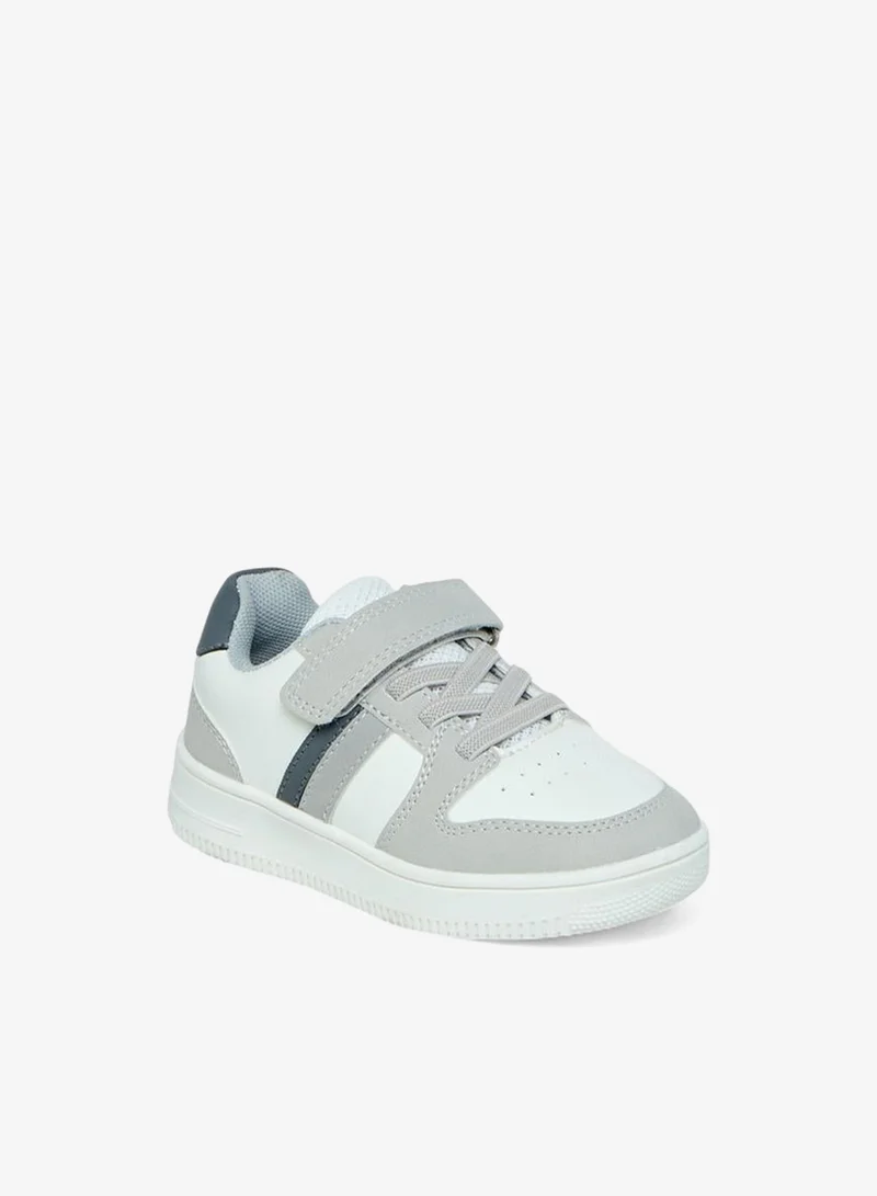 Barefeet Colourblock Sneakers with Hook and Loop Closure
