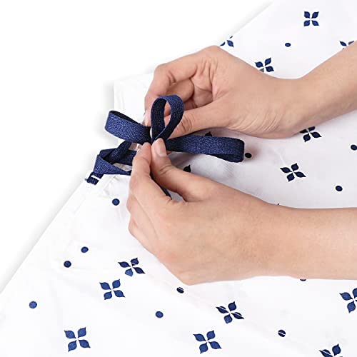 Utopia Care 4 Pack Unisex Hospital Gowns, Patient Gowns for Women and Men with Back Tie, Comfortably Fits Sizes up to 2XL Blue - Image 4