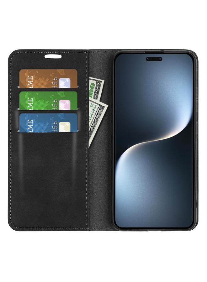 S-TOP Case For Honor Magic7 5G Retro-skin Magnetic Suction Leather Phone Case - Image 4