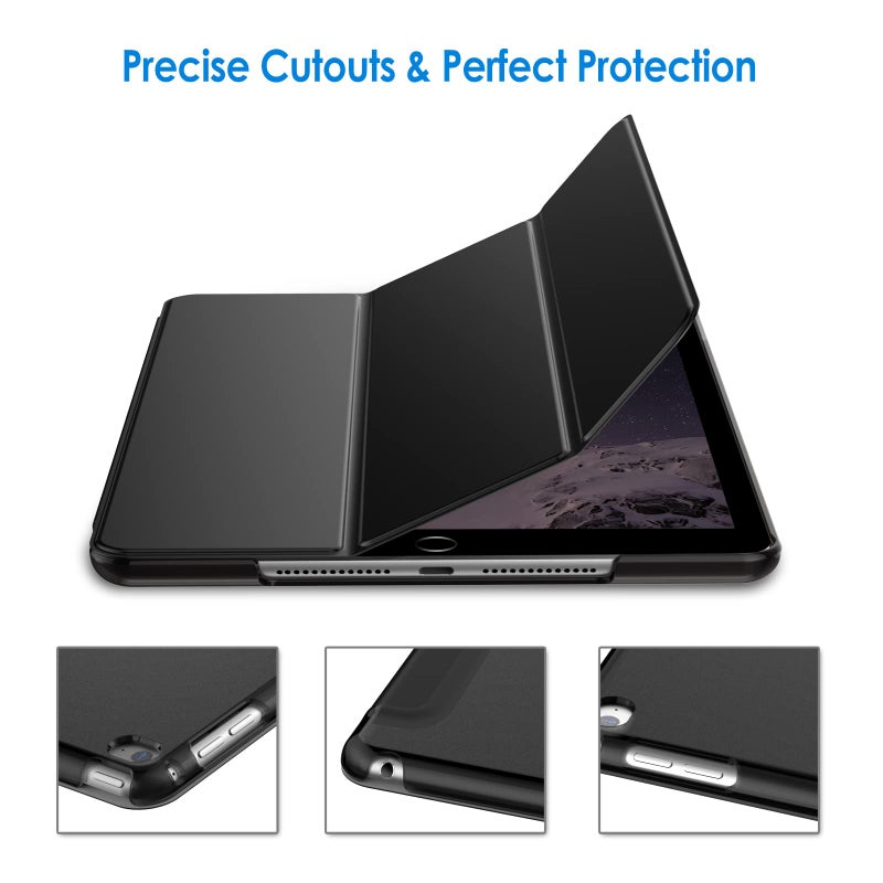 JETech Case for iPad Air 2 (2nd Generation), Smart Cover Auto Wake/Sleep (Black) - Image 3