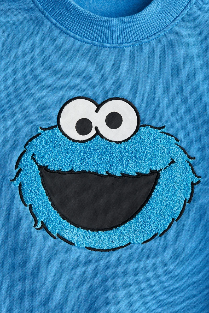 اتش اند ام Motif-detail sweatshirt