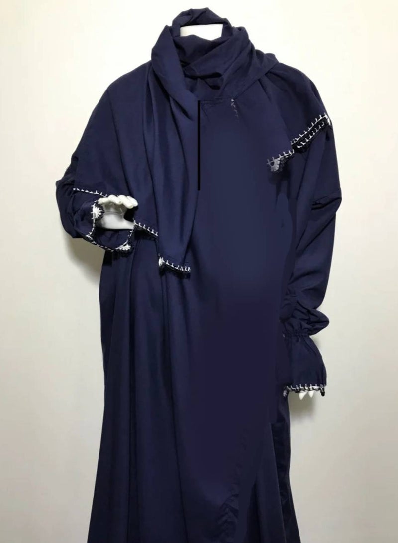 5-piece gift set: padded prayer mat + Quran + prayer shawl + prayer beads + incense burner - Image 3