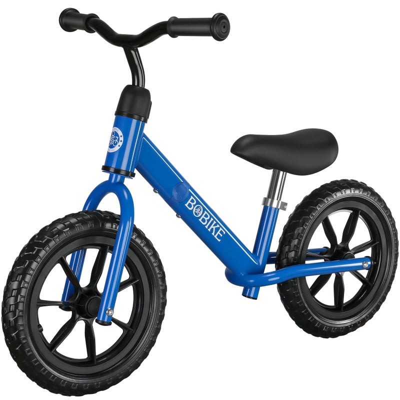 Bobike Toddler Balance Bike Toys for 2 to 5 Year Old Girls Boys Adjustable Seat and Handlebar No-Pedal Training Bike Best Gifts for Kids (Blue) - Image 1