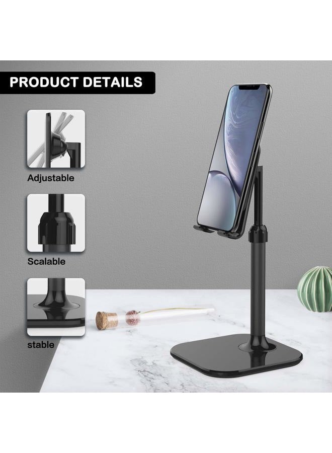 Doboli Cell Phone Stand, Phone Stand for Desk, Phone Holder Stand Compatible with iPhone and All Mobile Phones Tablet, Gifts for Adults Women Men Mom Wife, Black - Image 4