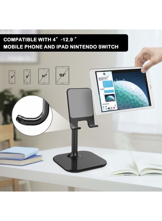 Doboli Cell Phone Stand, Phone Stand for Desk, Phone Holder Stand Compatible with iPhone and All Mobile Phones Tablet, Gifts for Adults Women Men Mom Wife, Black - Image 2