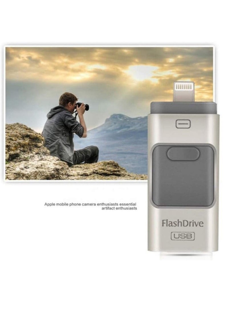 Generic - Flash Drive Compatible with iPhone 256GB, USB Memory Stick Photo Stick External Storage Thumb Drive for iPhone iPad Android Computer - Image 1