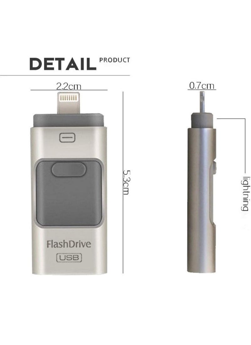 Generic - Flash Drive Compatible with iPhone 256GB, USB Memory Stick Photo Stick External Storage Thumb Drive for iPhone iPad Android Computer - Image 1