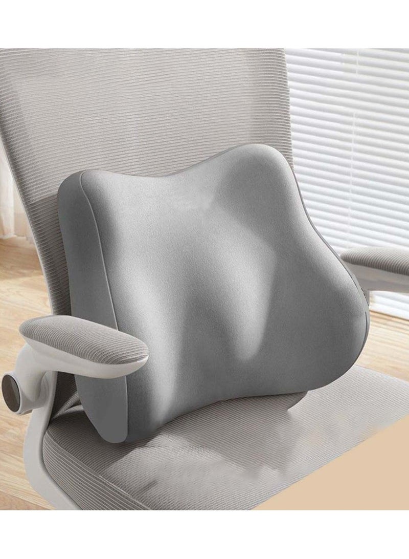 Lumbar Support Pillow for Office Chair，Memory Foam Back Support Cushion for Back Pain Relief，Back Support Pillow for Home, Office, Car Seat - Image 2