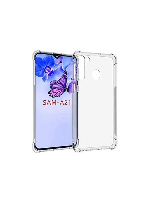 Shockproof Slim Soft TPU Silicon Case Cover For Samsung Galaxy A21 Clear