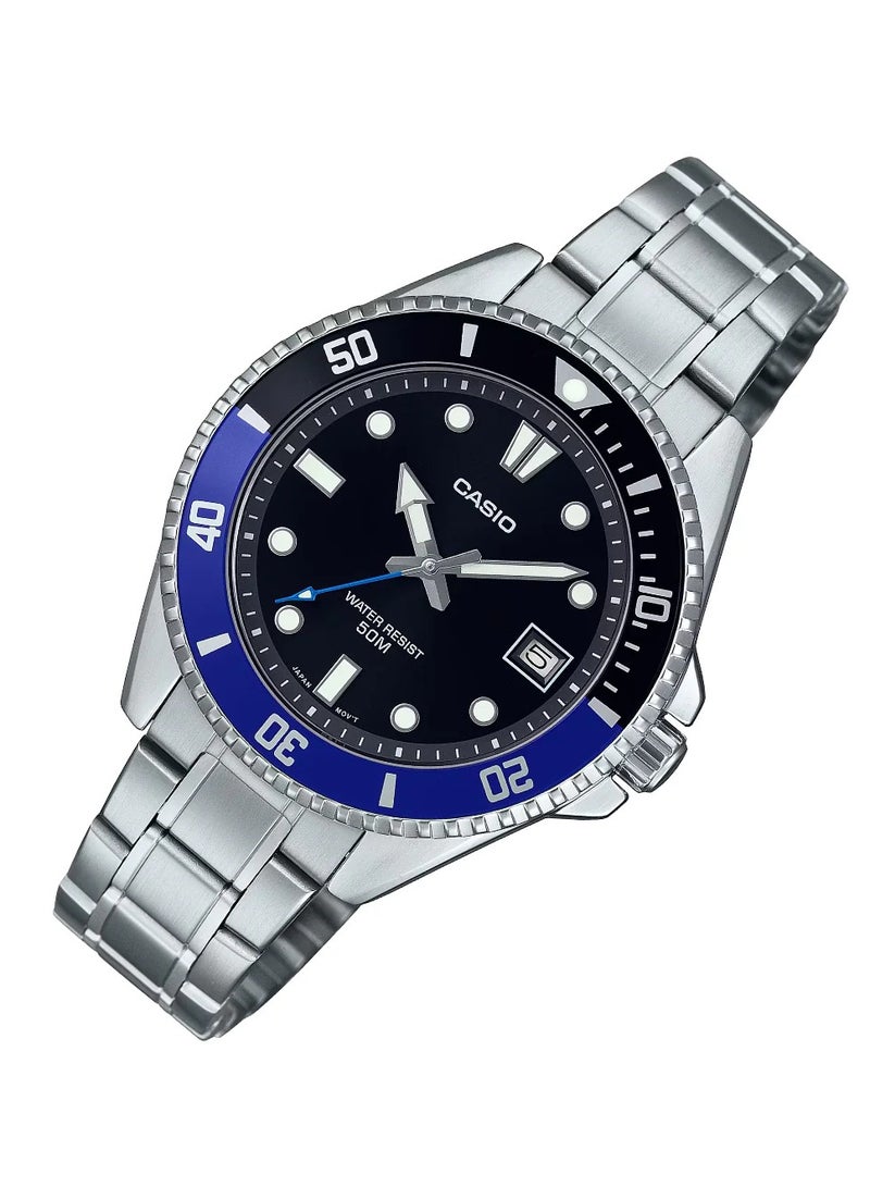 Casio Men's Dive Watch - MDV-10-1A2VDF Black Dial - Image 2