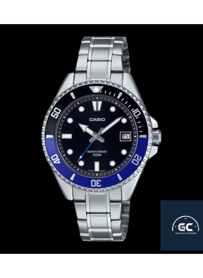 Casio Men's Dive Watch - MDV-10-1A2VDF Black Dial - Image 3