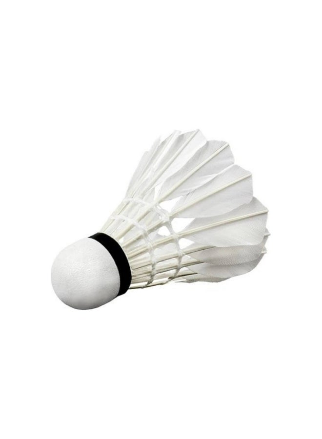 Wish Feather Shuttlecock Set Wish badminton shuttlecocks S505-03 12 Pcs White - Image 2