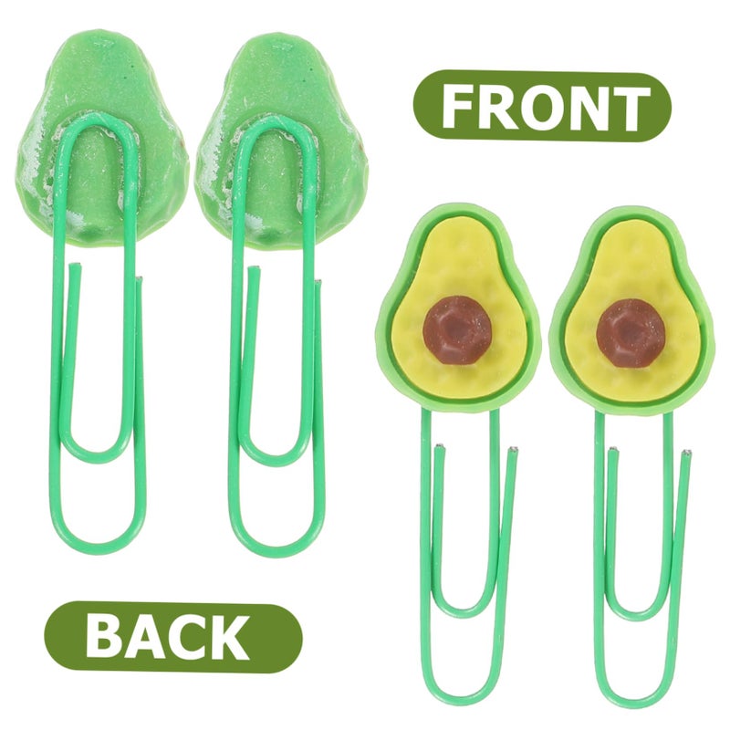 Colorful Cartoon Fruit Shaped Paper Clips 3Pcs Flexible Design for School Office Supplies - Image 5