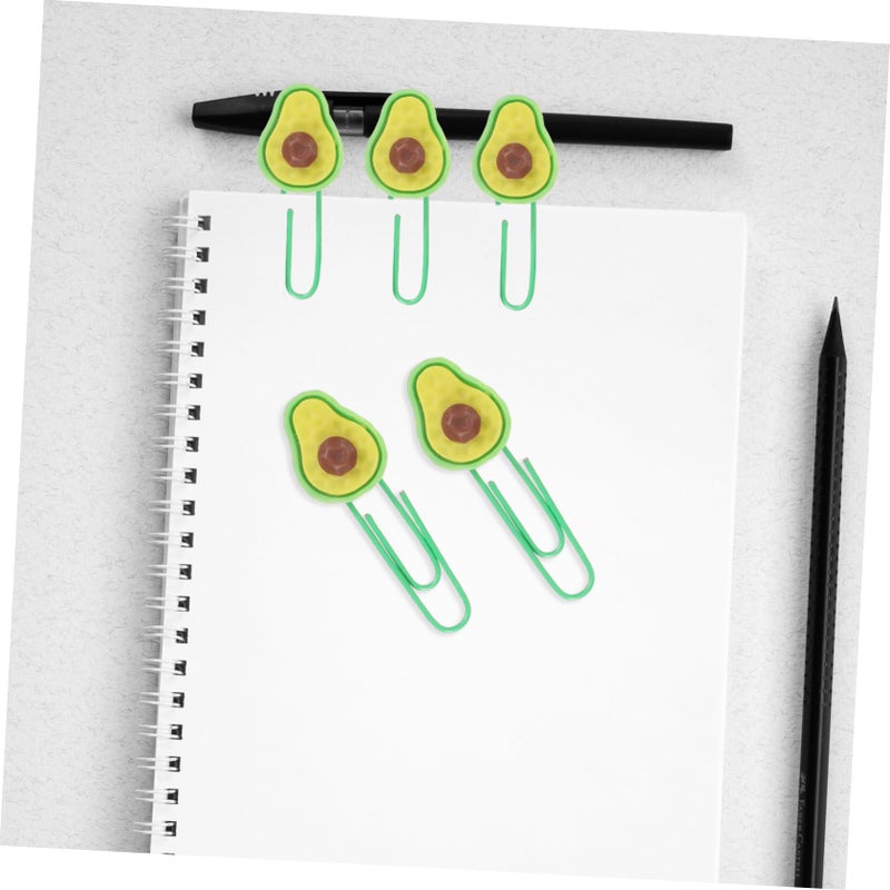 Colorful Cartoon Fruit Shaped Paper Clips 3Pcs Flexible Design for School Office Supplies - Image 4
