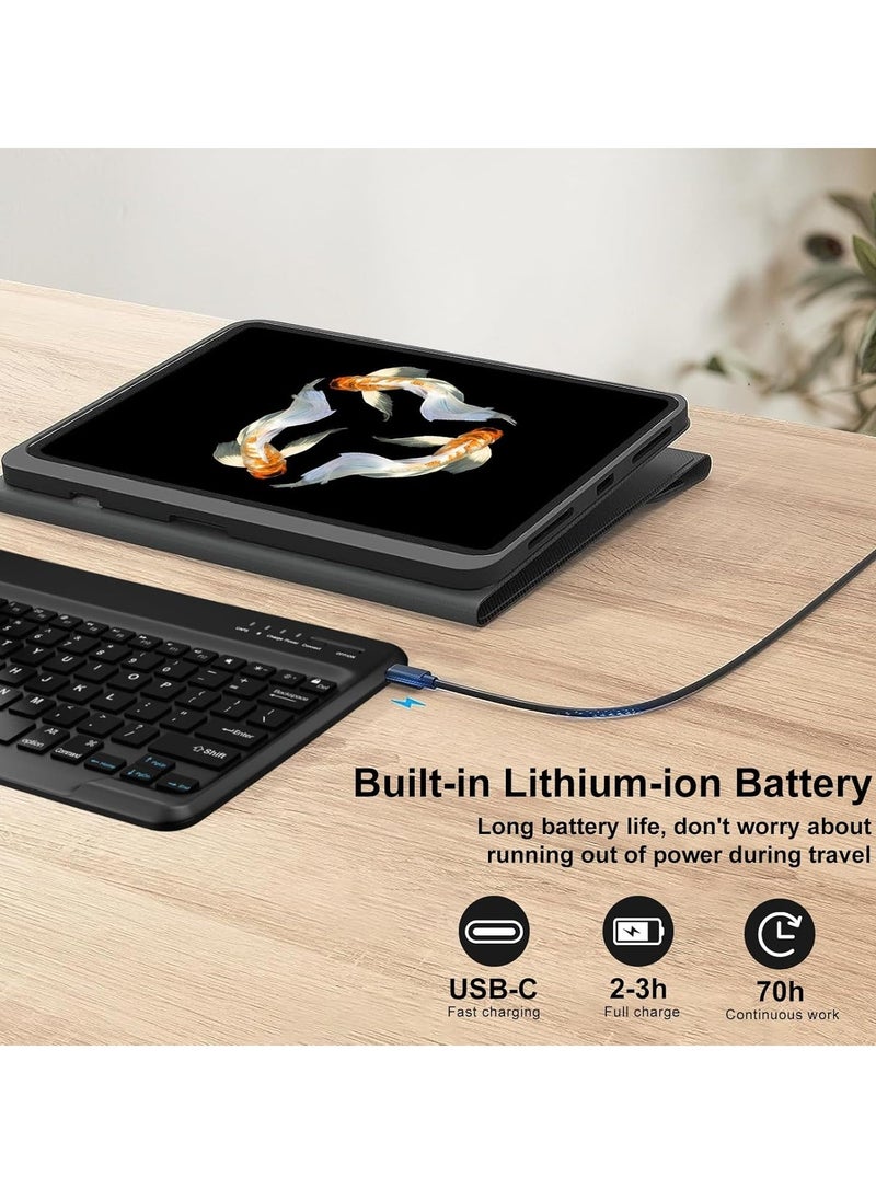TIGER 2022 Samsung Galaxy Tab S9 Ultra / S8 Ultra Keyboard Protective Case – 14.6-inch, Slim Smart Cover with S Pen Holder, Multi-Use Bluetooth Keyboard for Galaxy Tab S9 Ultra (Black) - Image 4