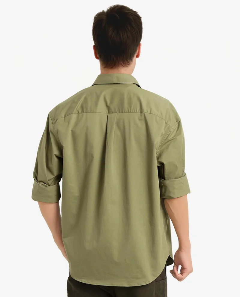 Rare Rabbit Men's Plain Cotton Shirt
