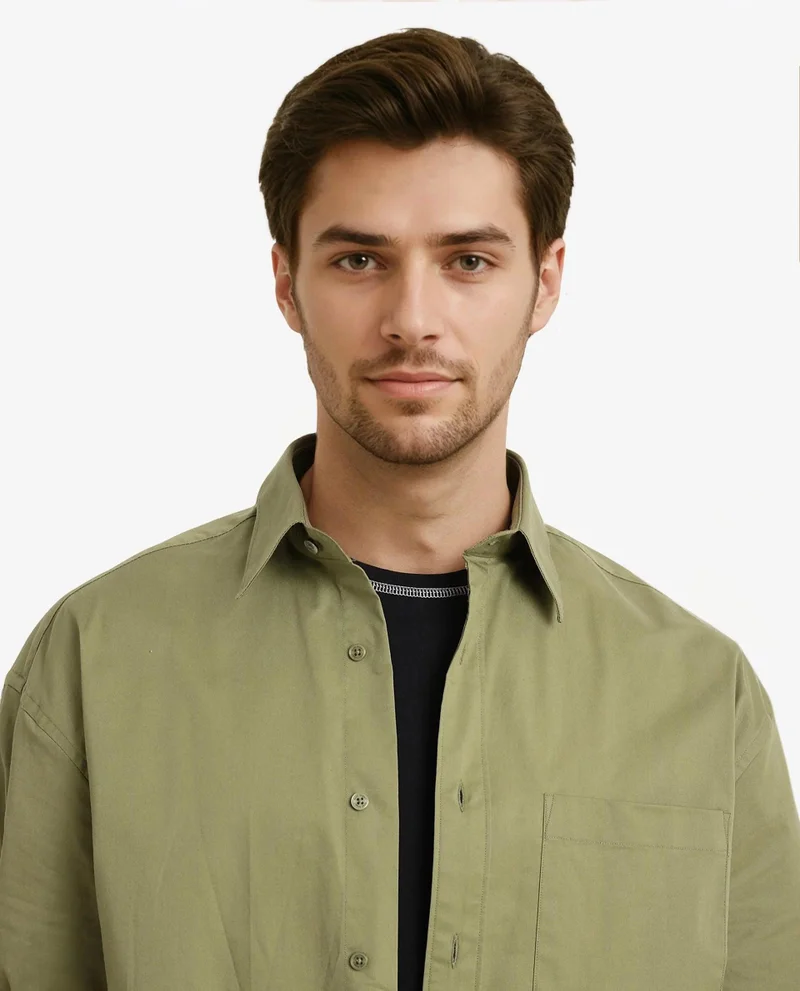 Rare Rabbit Men's Plain Cotton Shirt