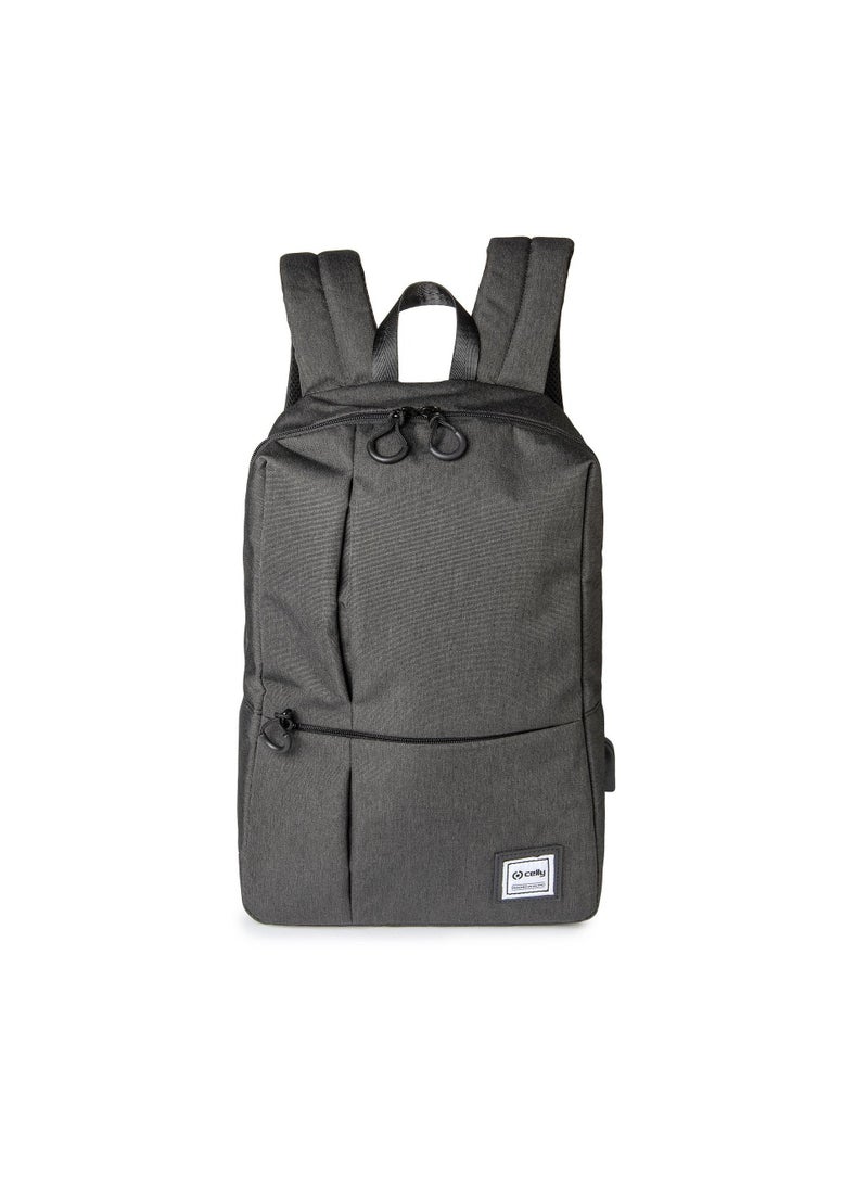 Celly 14" Inch Travel Laptop Backpack Water Resistant Anti-Theft Bag with USB Charging Port Computer Business Backpacks for Unisex College School Student Casual Hiking - Image 1