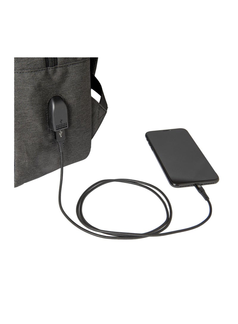 Celly 14" Inch Travel Laptop Backpack Water Resistant Anti-Theft Bag with USB Charging Port Computer Business Backpacks for Unisex College School Student Casual Hiking - Image 3