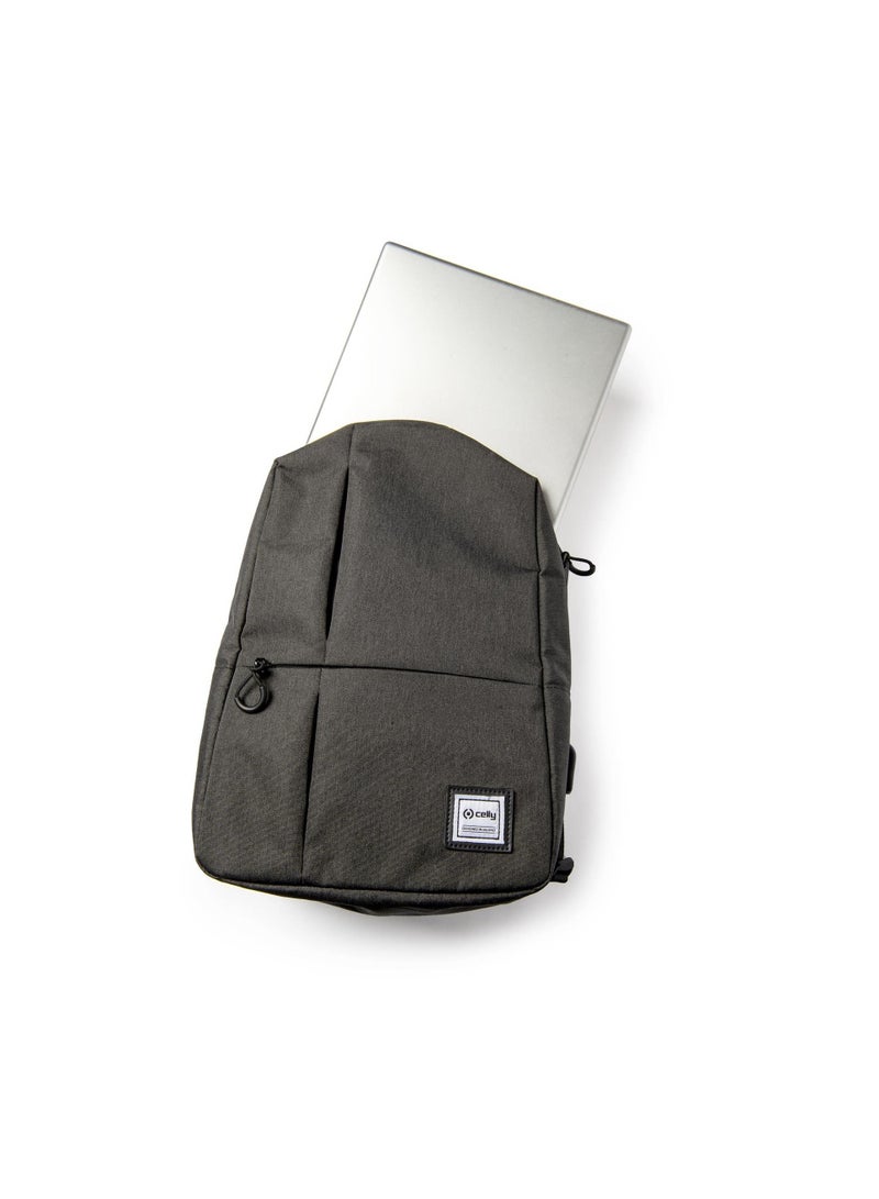 Celly 14" Inch Travel Laptop Backpack Water Resistant Anti-Theft Bag with USB Charging Port Computer Business Backpacks for Unisex College School Student Casual Hiking - Image 5