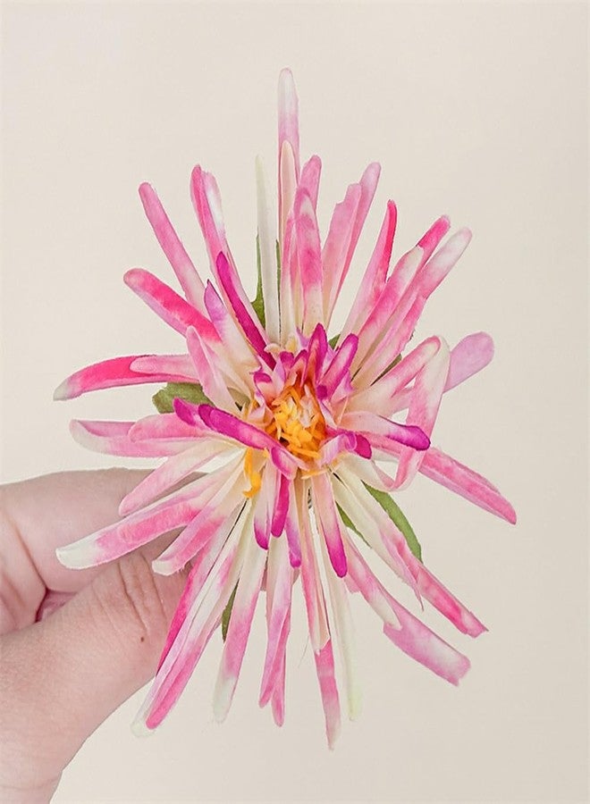 Elandy 2PCS Artificial Daisy Flower Hair Clips Hawaiian Boho Slide Hair Barrettes Alligator Claw Clip Hairpins Hair Styling Headpieces Floral Hair Accessories for Vacation Beach Party (Pink+Blue) - Image 4