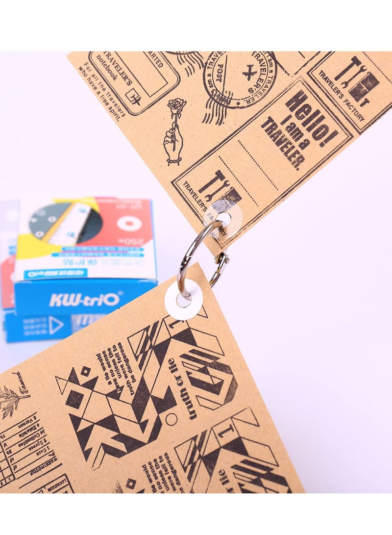 SYOSI 2 Boxs 500 Pack Hole Reinforcement Labels Self-Adhesive Reinforcement Ring Labels - Image 3