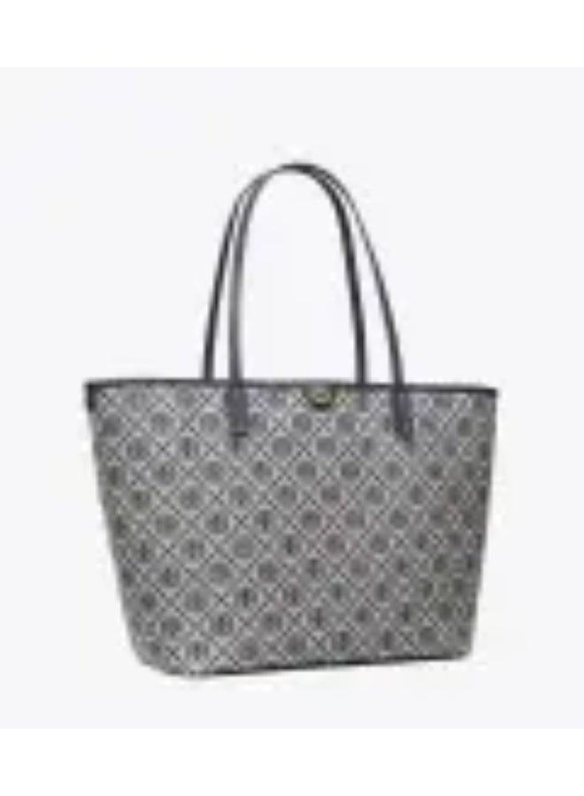 Tory T Monogram Zip Tote - Image 1