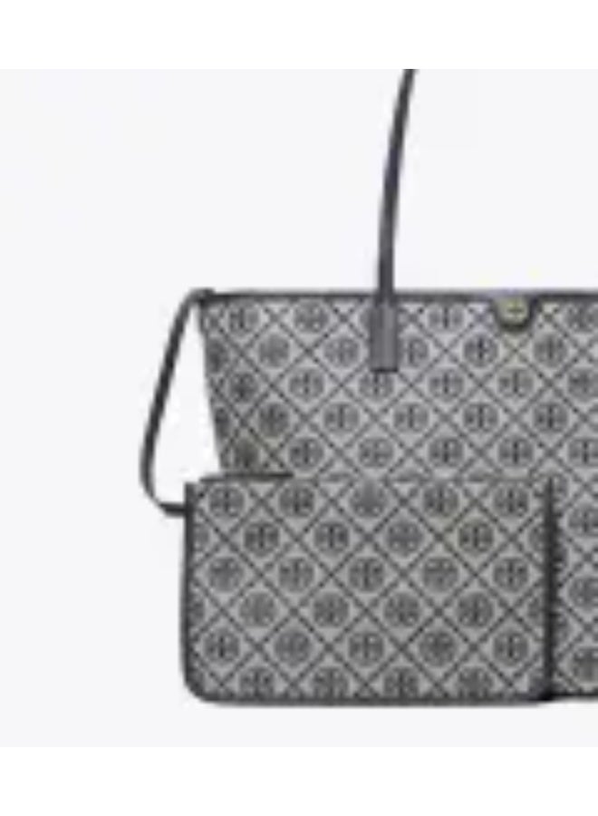 Tory T Monogram Zip Tote - Image 4