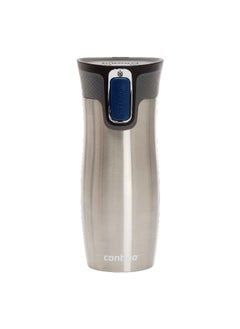 Contigo Loop Stainless Steel Leak-Proof Autoseal Insulated Travel Mug Silver 470 ml  - Image 1