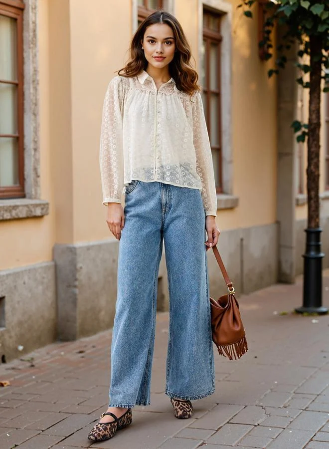 لي كوبر قميص لي كوبر مطرز