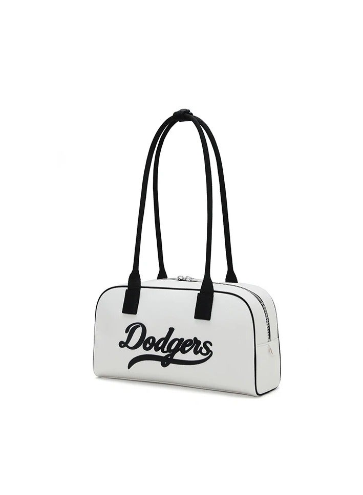 MLB MLB Los Angeles Dodgers Polyester Handbag Shoulder Bag Regular Unisex Dark Cream  - Image 1