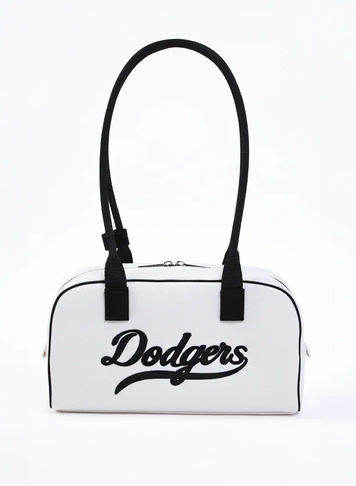 MLB MLB Los Angeles Dodgers Polyester Handbag Shoulder Bag Regular Unisex Dark Cream  - Image 2