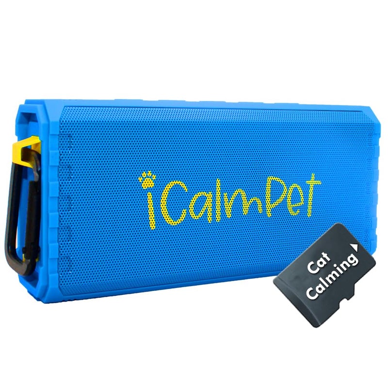 iCalmCat Cool Cat Gold Pak | iCalmPet Ruff 'n Ready Portable Speaker with 3-hr MicroSD Cat Calming Classical - Image 1