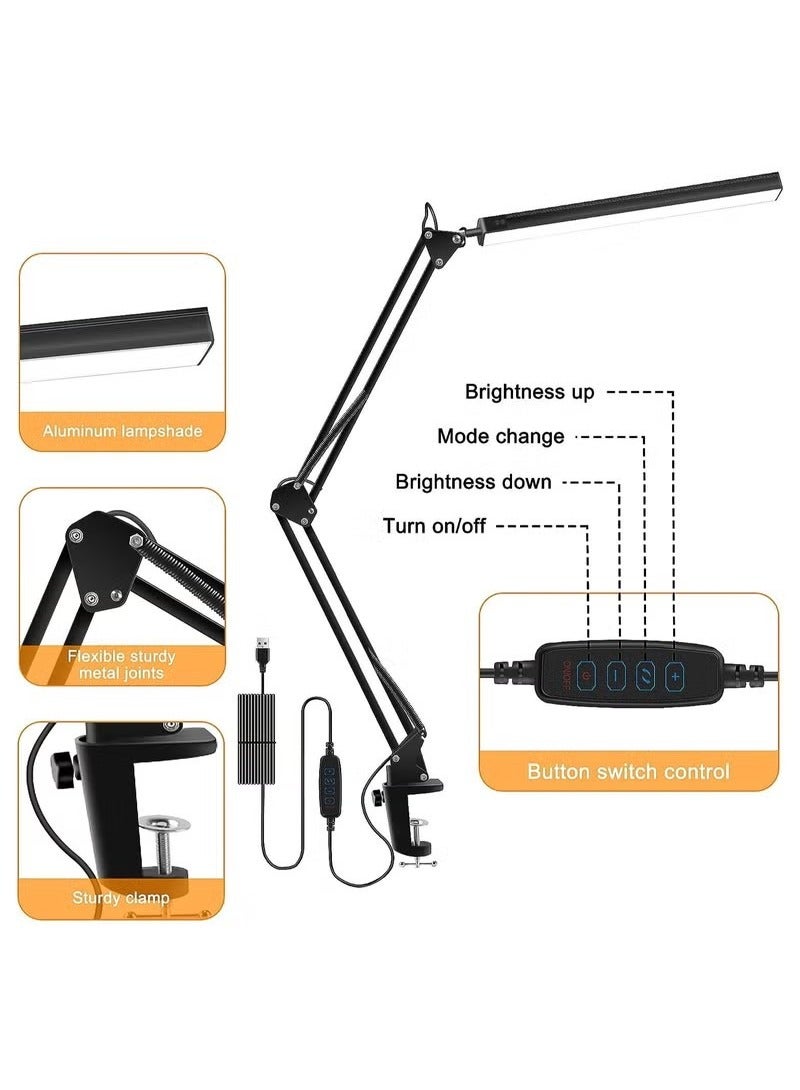 بيوينتي مصباح مكتب مزود بمشبك - Image 3