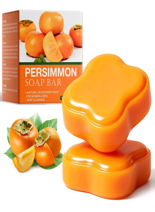 IREV Persimmon Soap Bar for Body Odor, Old People Smell, Gentle Cleanser Natural Body Odor Soap for Men and Women, Daily Body Care for All Skin Types - Image 1