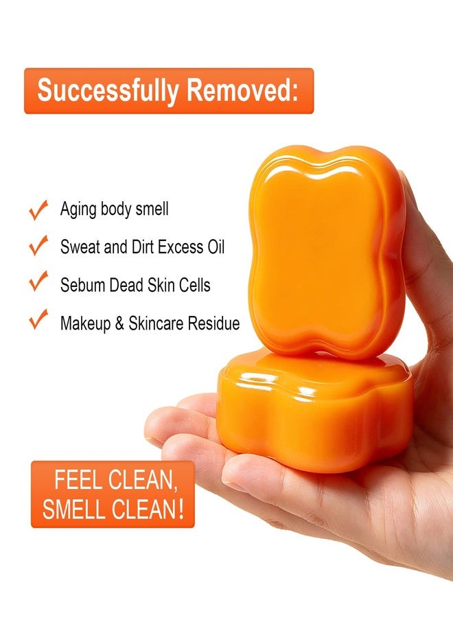 IREV Persimmon Soap Bar for Body Odor, Old People Smell, Gentle Cleanser Natural Body Odor Soap for Men and Women, Daily Body Care for All Skin Types - Image 3