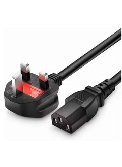 Terabyte Desktop Power Cable 250V 13A Monitor Power Cord 3 Pin UK Main Leads Universal AC Power Cord Replacement for PC Computer Printer LED LCD Smart TVs - 1.5m  - Image 1